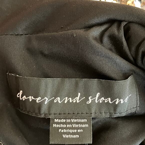 Clover and Sloane | Sequin Dress Sheath Mock Neck Midi Party Event NWT - Picture 2 of 8